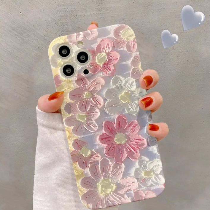 Luxury Painting Flowers Phone Case - Caseably