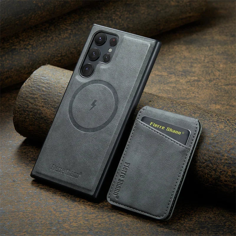 Leather Flip Phone Case - Caseably