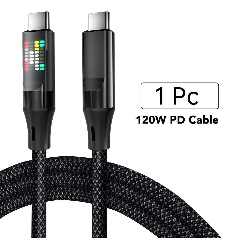 120W Type C Fast Charging Cable - Caseably