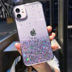 Luxury Gradient Glitter Clear Case - Caseably