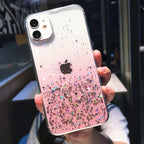 Luxury Gradient Glitter Clear Case - Caseably