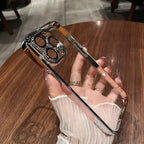 Electroplated Hard PC Clear Phone Case - Caseably