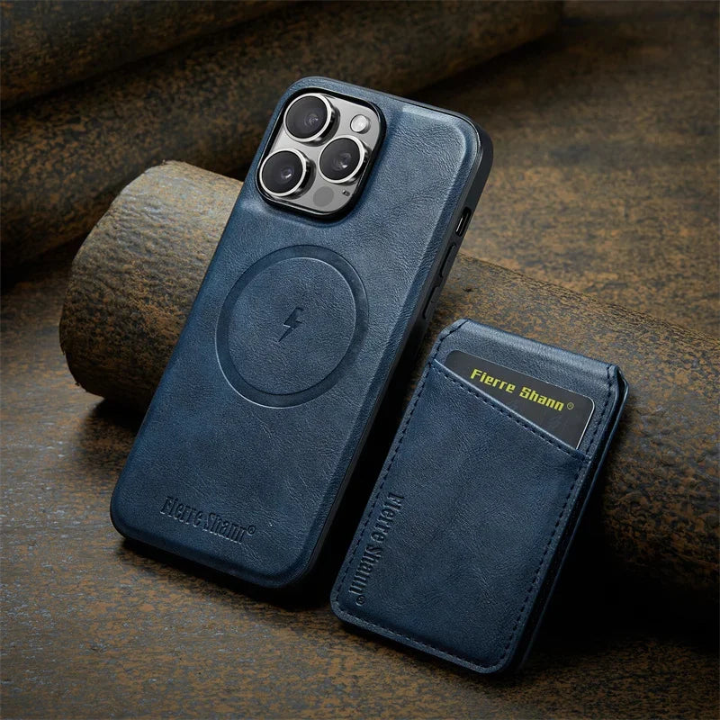 Leather Flip Phone Case - Caseably