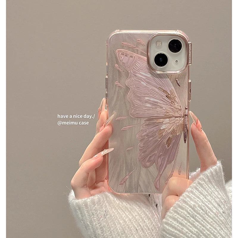 Luxury Butterfly Laser Glitter Case - Caseably