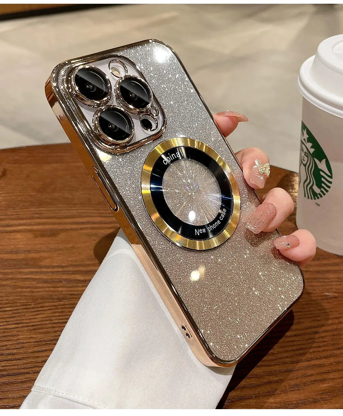 Luxury Magsafe Plating Gradient Glitter Case - Caseably