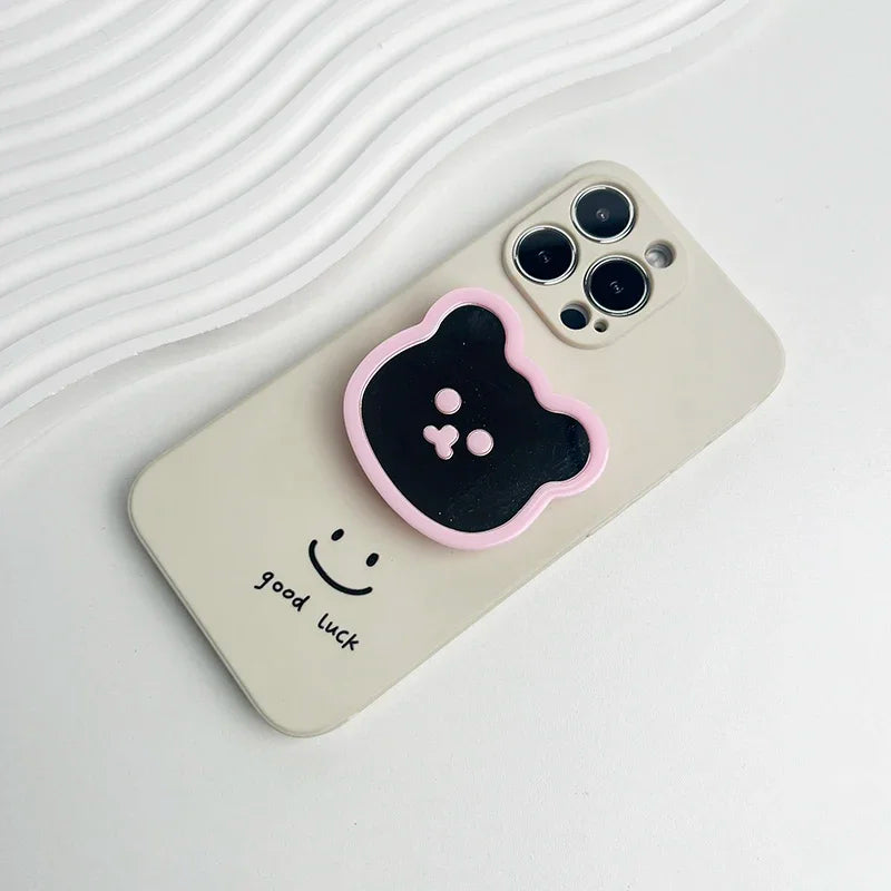 Cute Bear Mirror Magnetic Socket Grip - Caseably