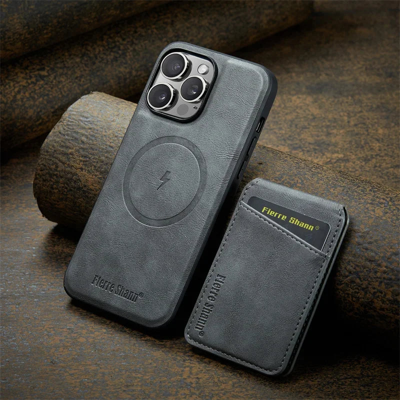 Leather Flip Phone Case - Caseably