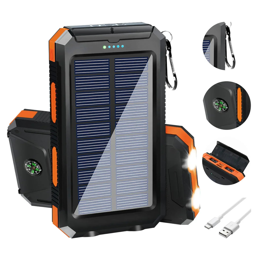 10000mAh Solar Charging Power Bank
