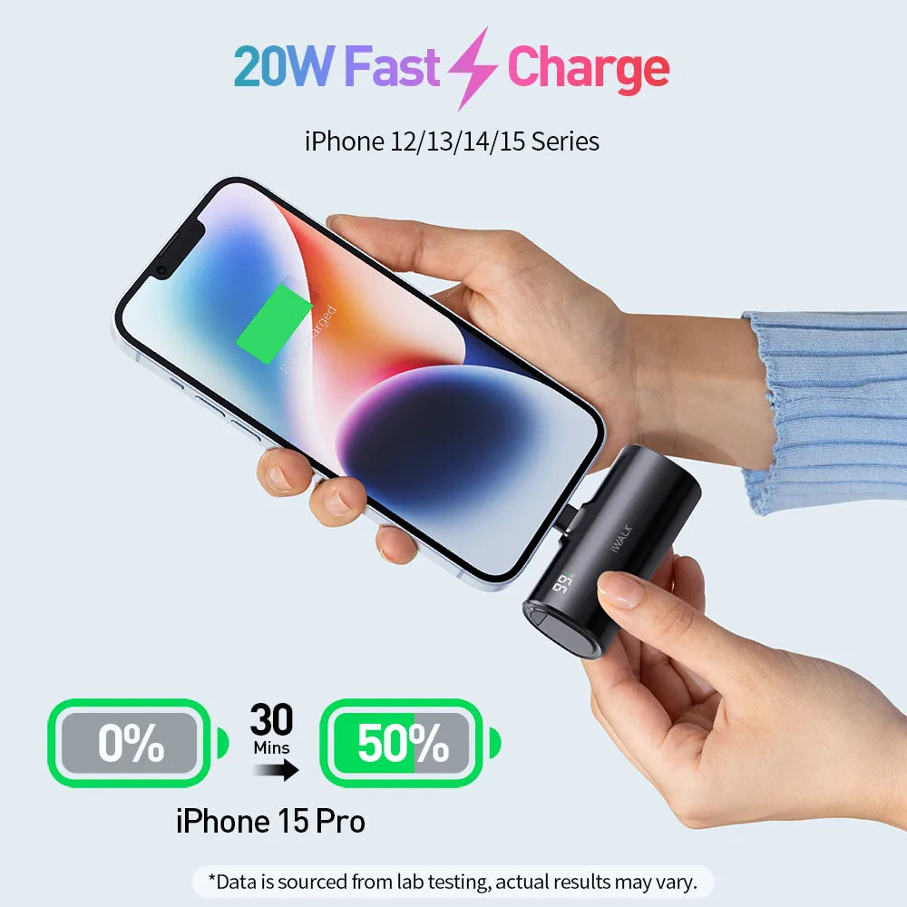 IWALK Portable Capsule Power Bank - Caseably