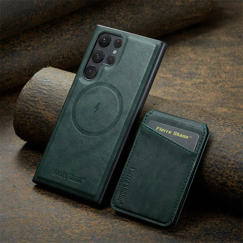 Leather Flip Phone Case - Caseably