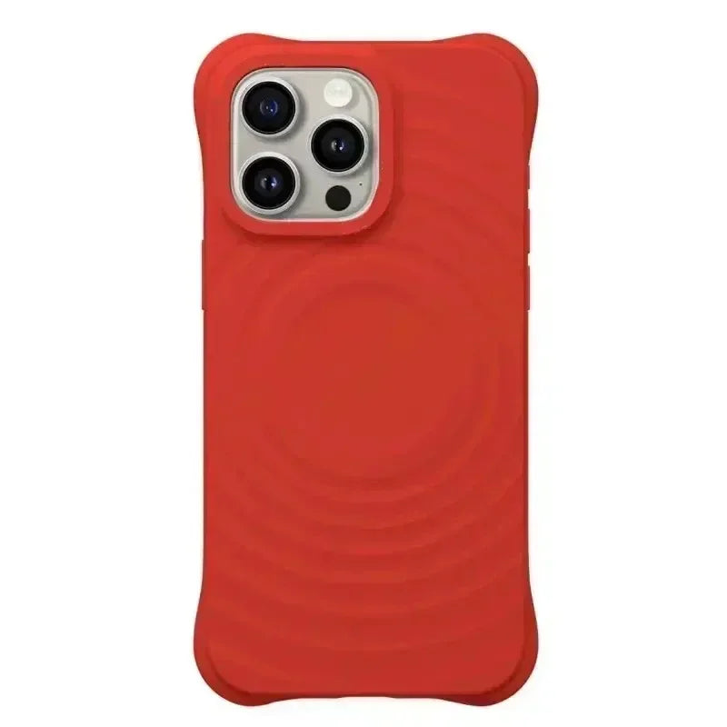 Liquid Silicone Ripples Magnetic Phone case