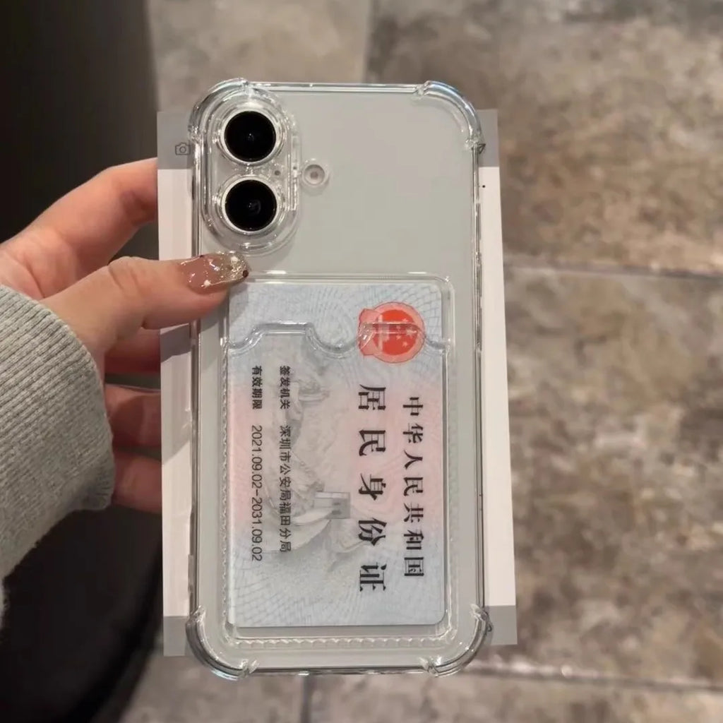Transparent Card Slot Bag Holder Case - Caseably