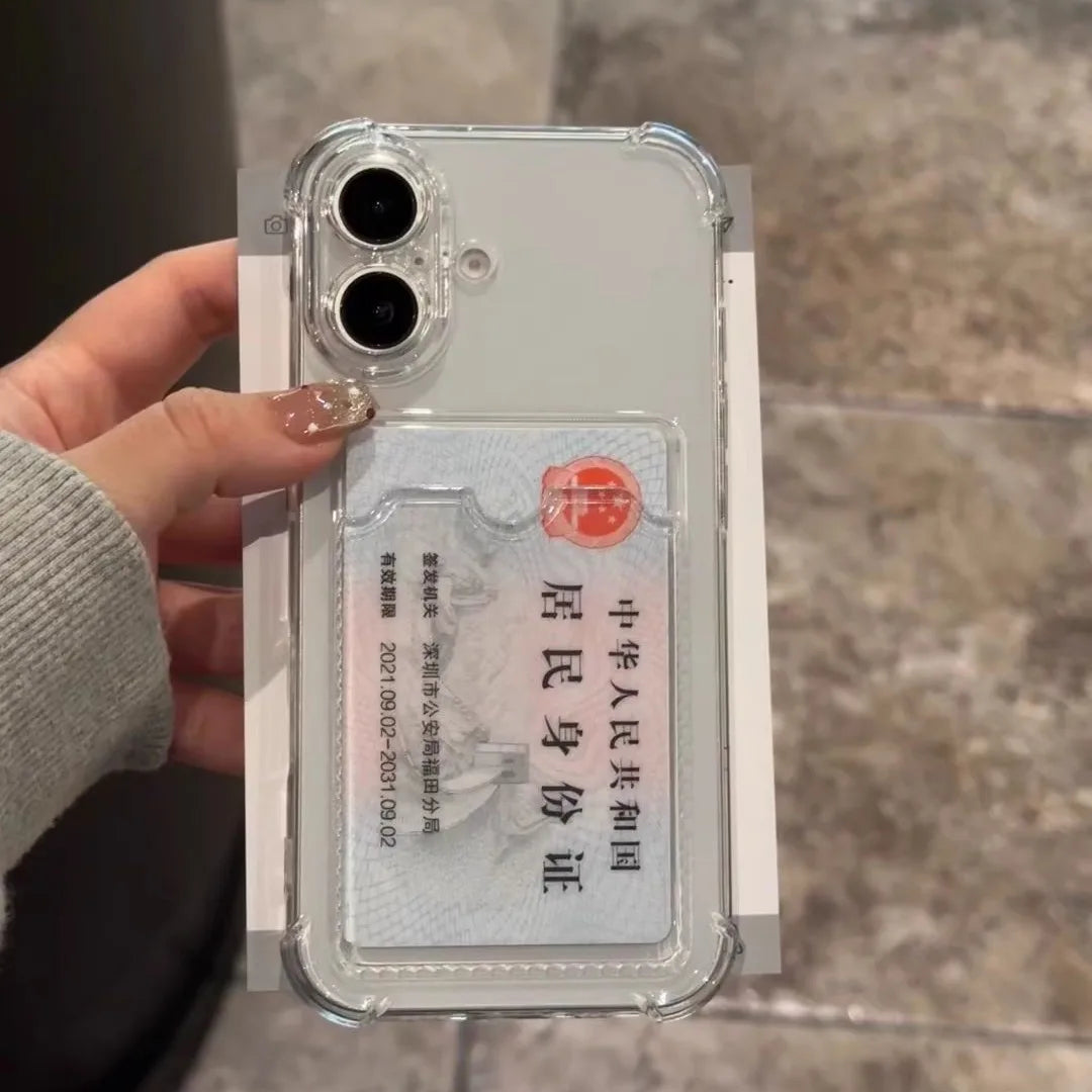 Transparent Card Slot Bag Holder Case - Caseably