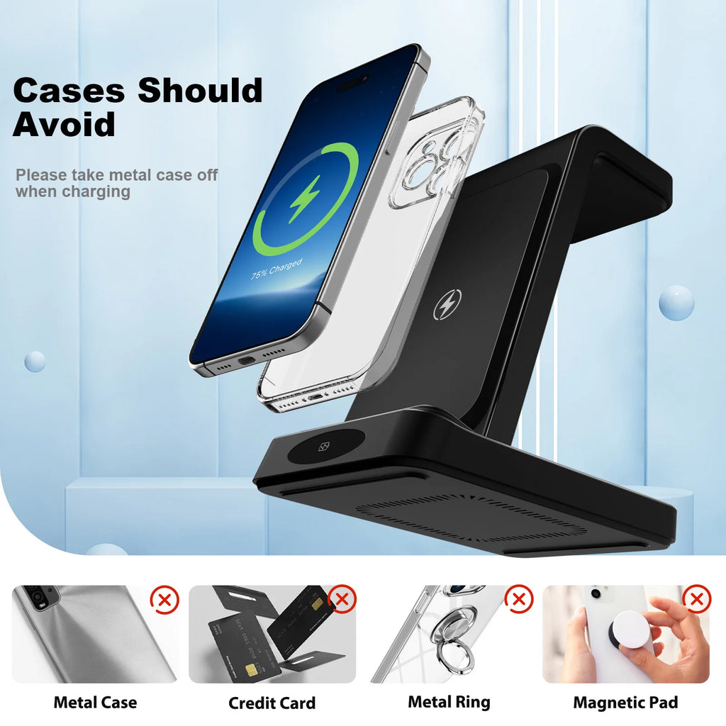 3-in-1 Wireless Charging Station - Caseably