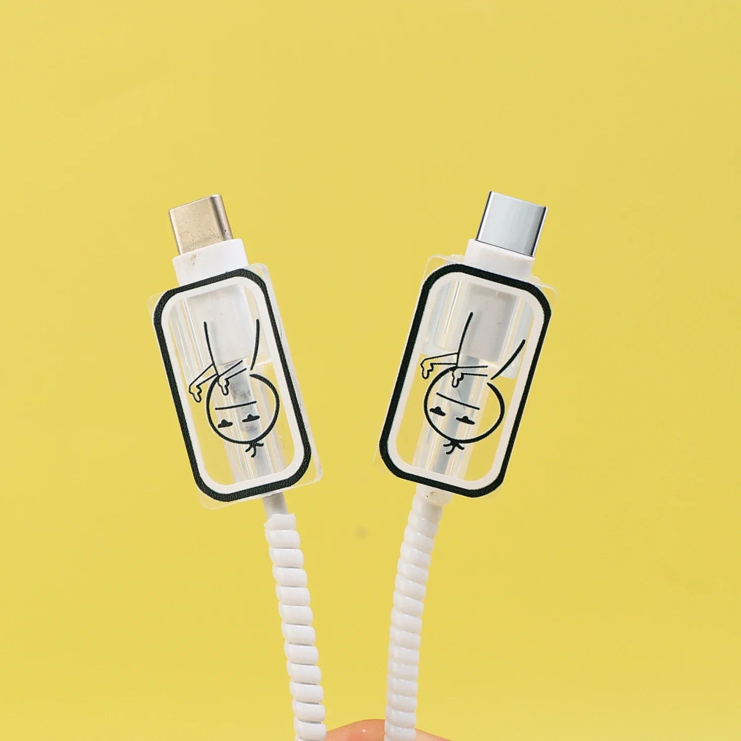 Creative Cute Charger Case Head Cover Cable Protector Wire Winder for IPhone 16 15 14 Pro Max 18/20W Type C Cable Management