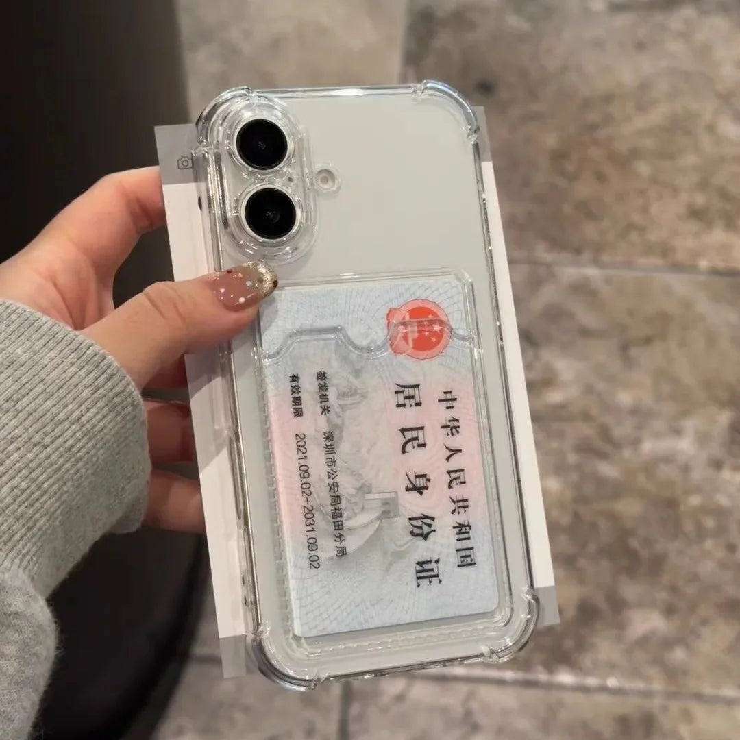 Transparent Card Slot Bag Holder Case - Caseably