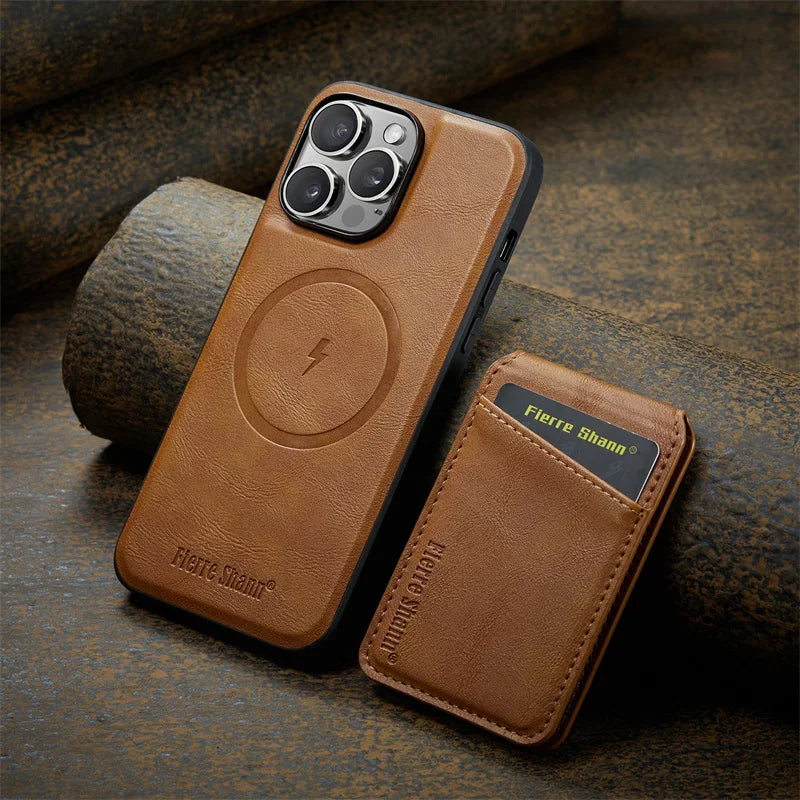 Leather Flip Phone Case - Caseably