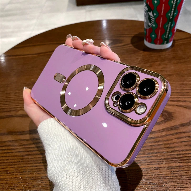 Electroplated Magnetic Magsafe Charge Case - Caseably