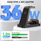 5-in-1 Fast Wireless Charging Station - Caseably