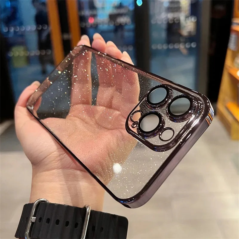 Bling Glitter Plating Phone Case - Caseably