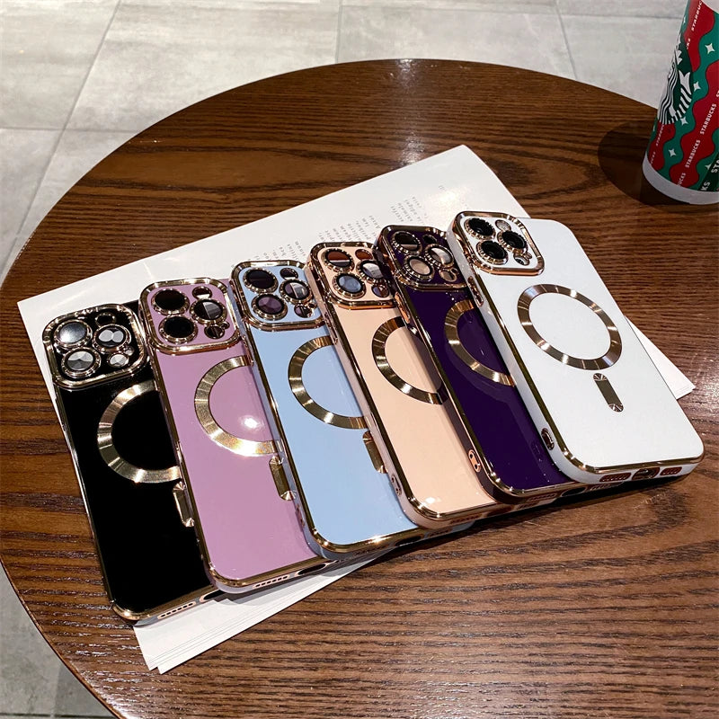 Electroplated Magnetic Magsafe Charge Case - Caseably