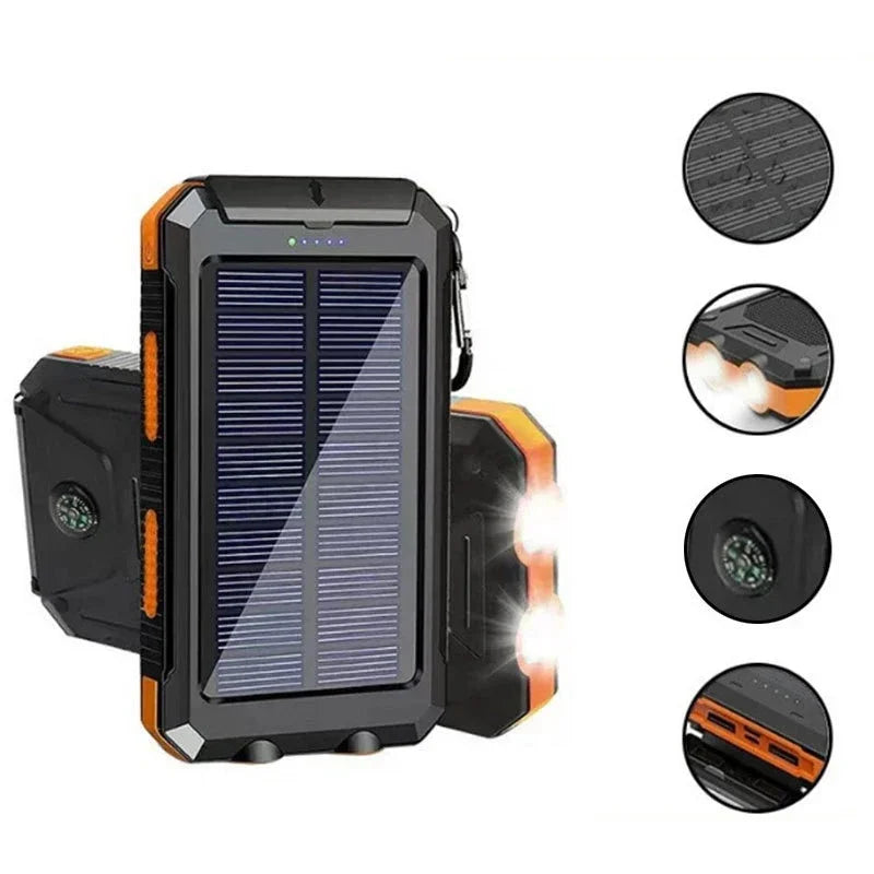 10000mAh Solar Charging Power Bank