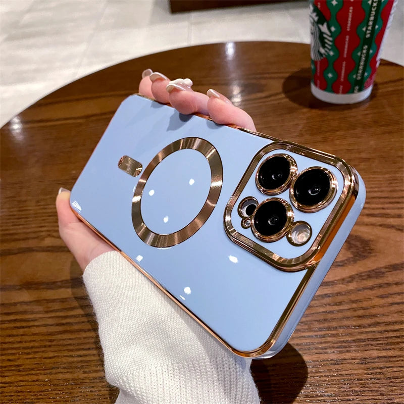 Electroplated Magnetic Magsafe Charge Case - Caseably
