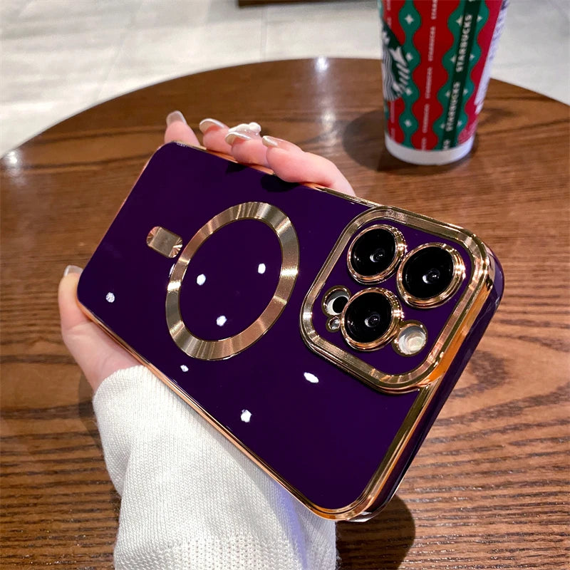 Electroplated Magnetic Magsafe Charge Case - Caseably