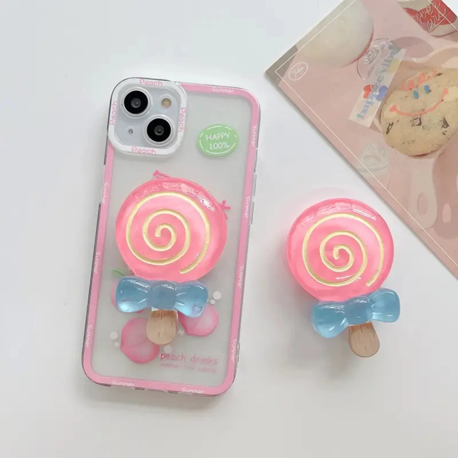 3D Lollipop Korea Epoxy Cute Stand - Caseably