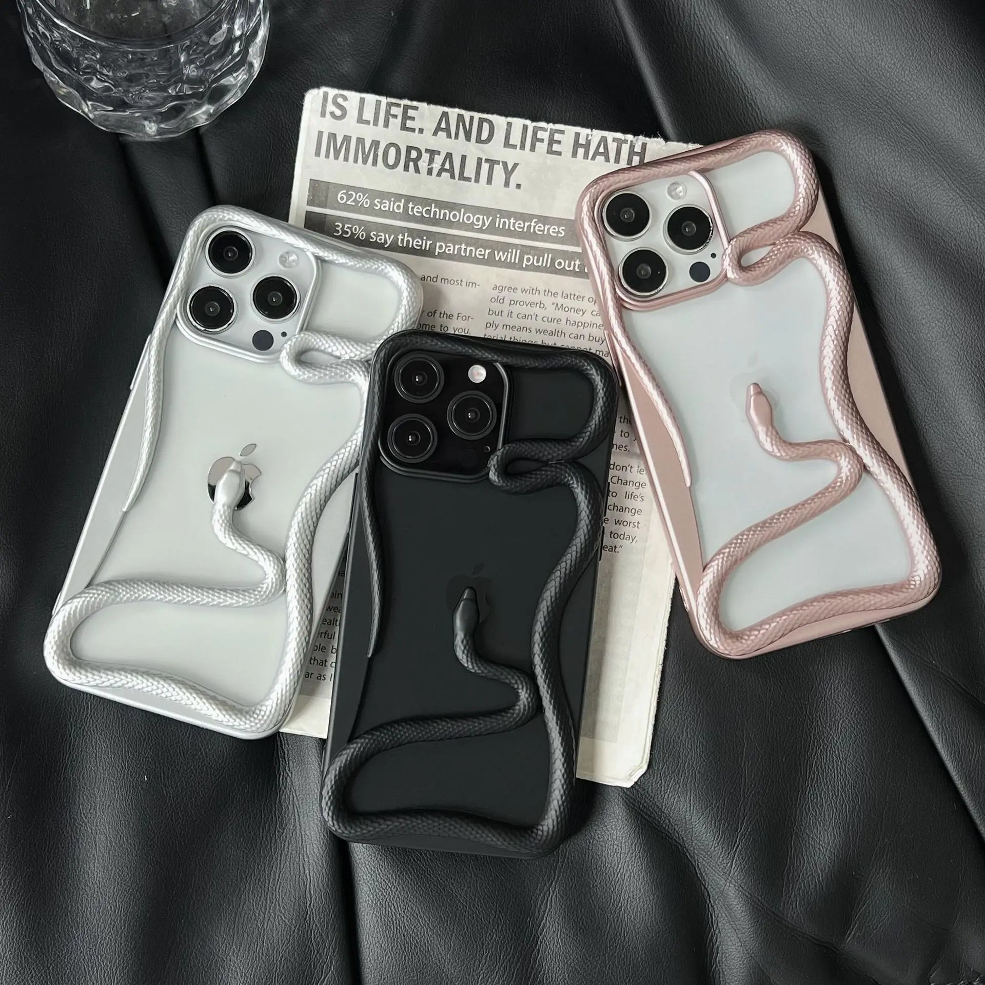 Cool 3D Snake Hollow Phone Case - Caseably