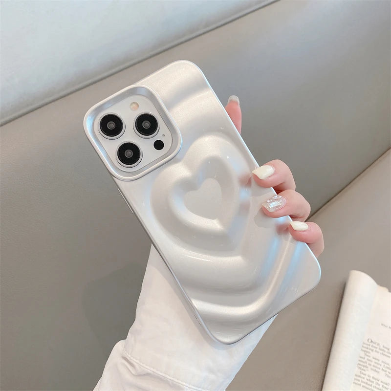 Luxury Love Heart Glitter Case - Caseably