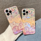 Flowers Glitter Laser Phone Case - Caseably