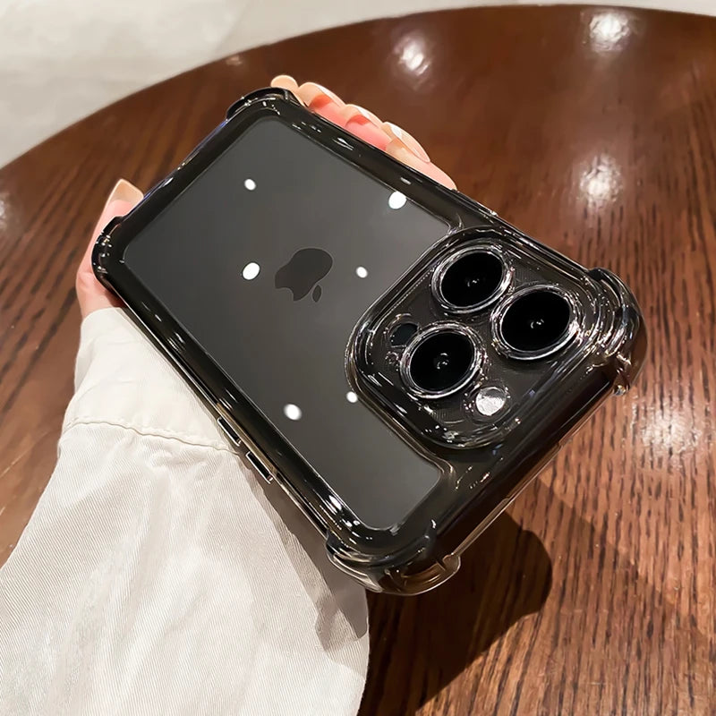 Transparent Silicone Armor Shockproof Case - Caseably