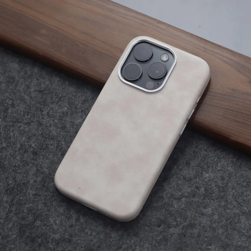 Crazy Horse Leather MagSafe Phone Case - Caseably