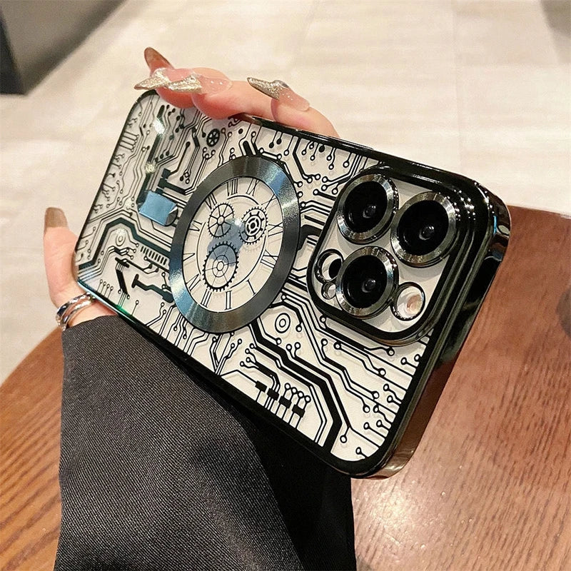 Luxury Magsafe Mechanical Gear Case - Caseably