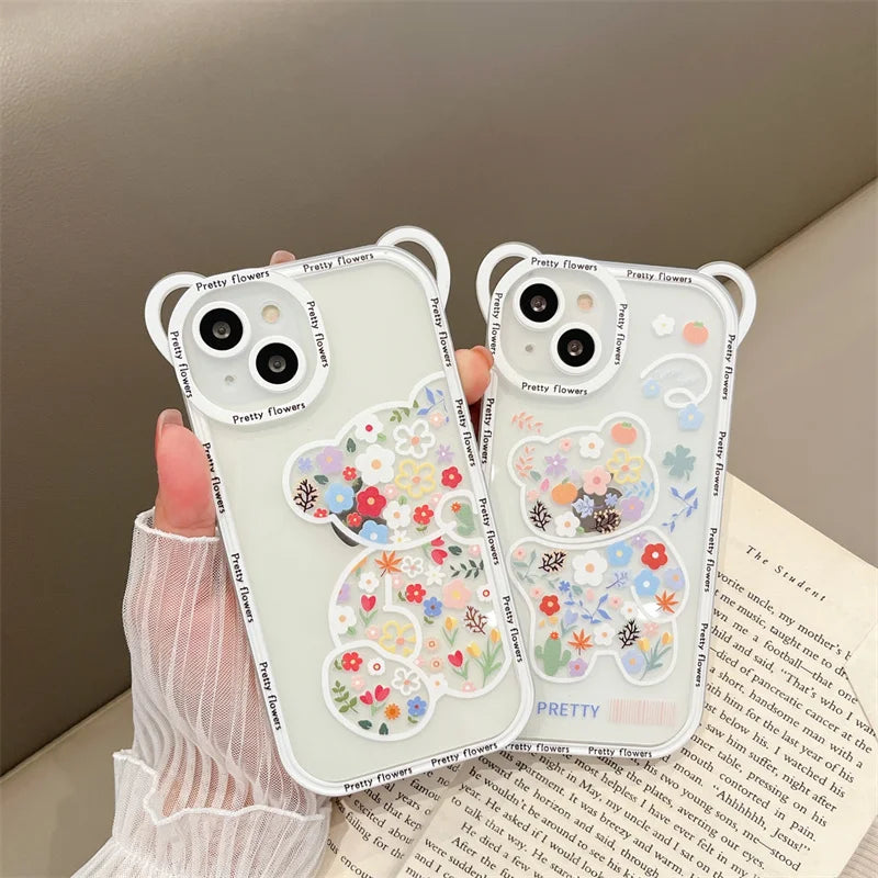 Cute Cartoon Bear Phone Case - Caseably