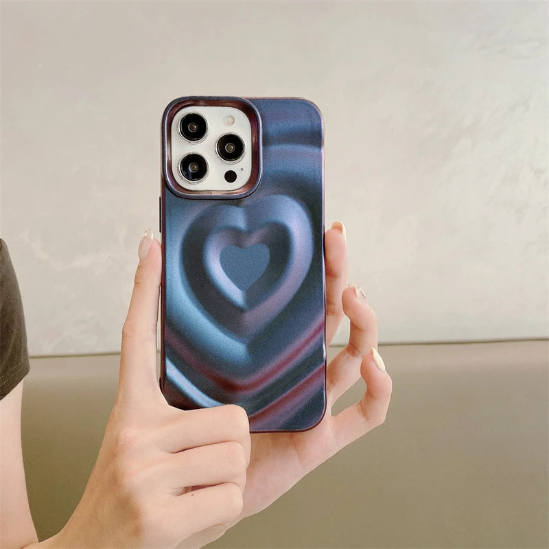 Luxury Love Heart Glitter Case - Caseably