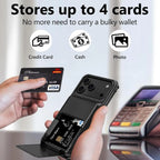 Heavy Duty Wallet Hidden Flip Slot Case