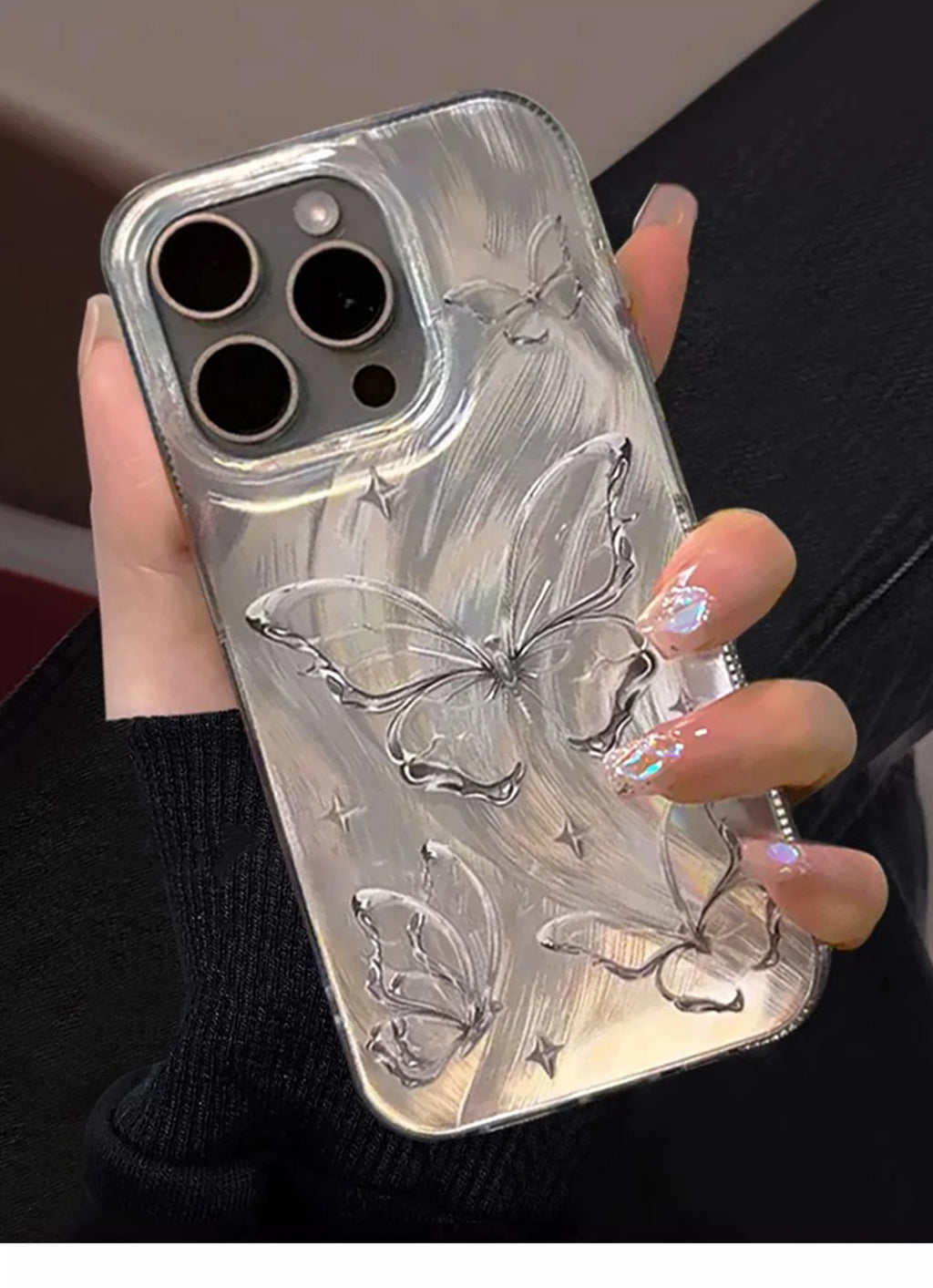 Luxury Butterfly Laser Glitter Phone Case - Caseably