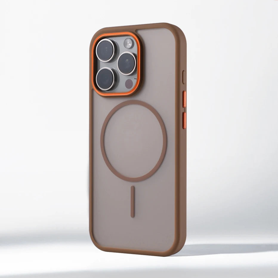 Luxury Matte Translucent Magnetic Case