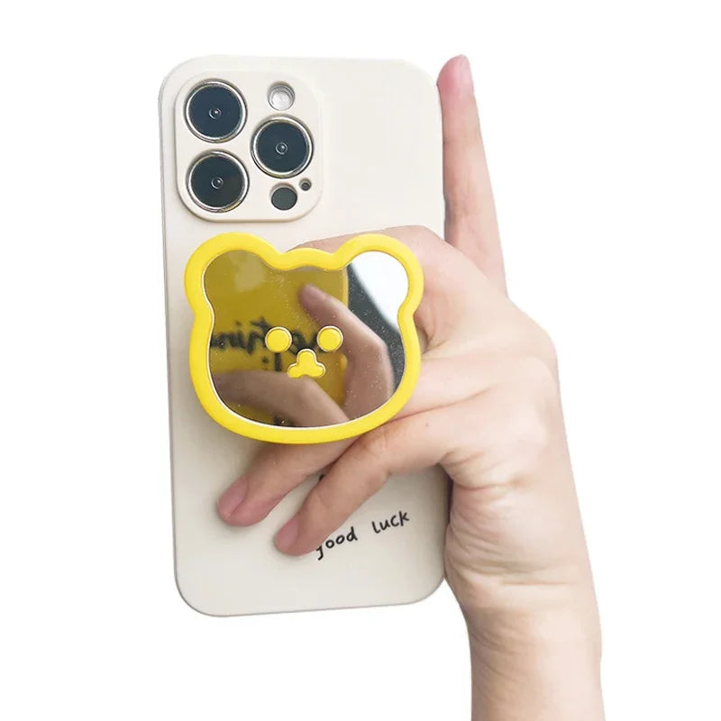Cute Bear Mirror Magnetic Socket Grip - Caseably
