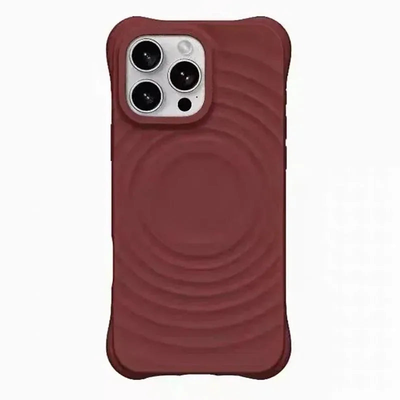 Liquid Silicone Ripples Magnetic Phone case