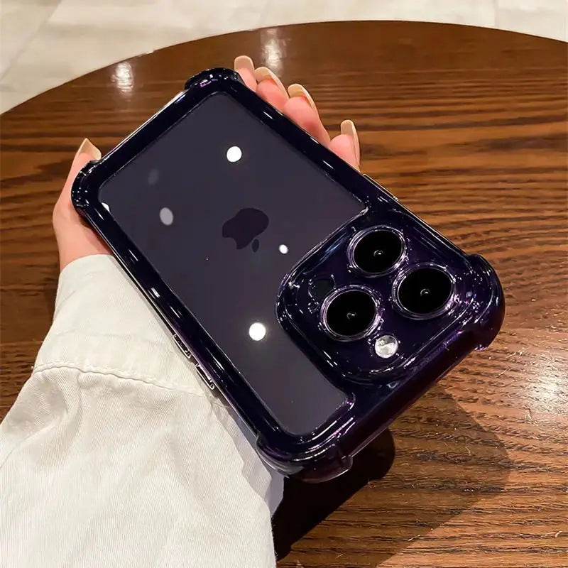 Transparent Silicone Armor Shockproof Case - Caseably