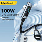 100W USB C to Type C Cable Fast Charging Cable