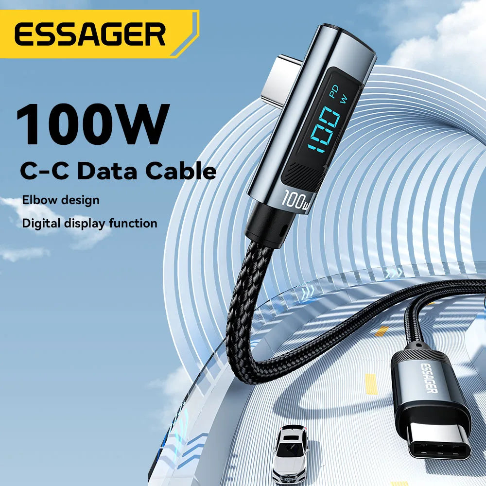100W USB C to Type C Cable Fast Charging Cable