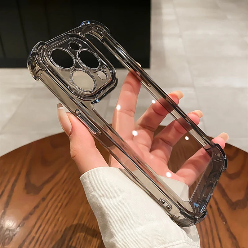 Transparent Silicone Armor Shockproof Case - Caseably