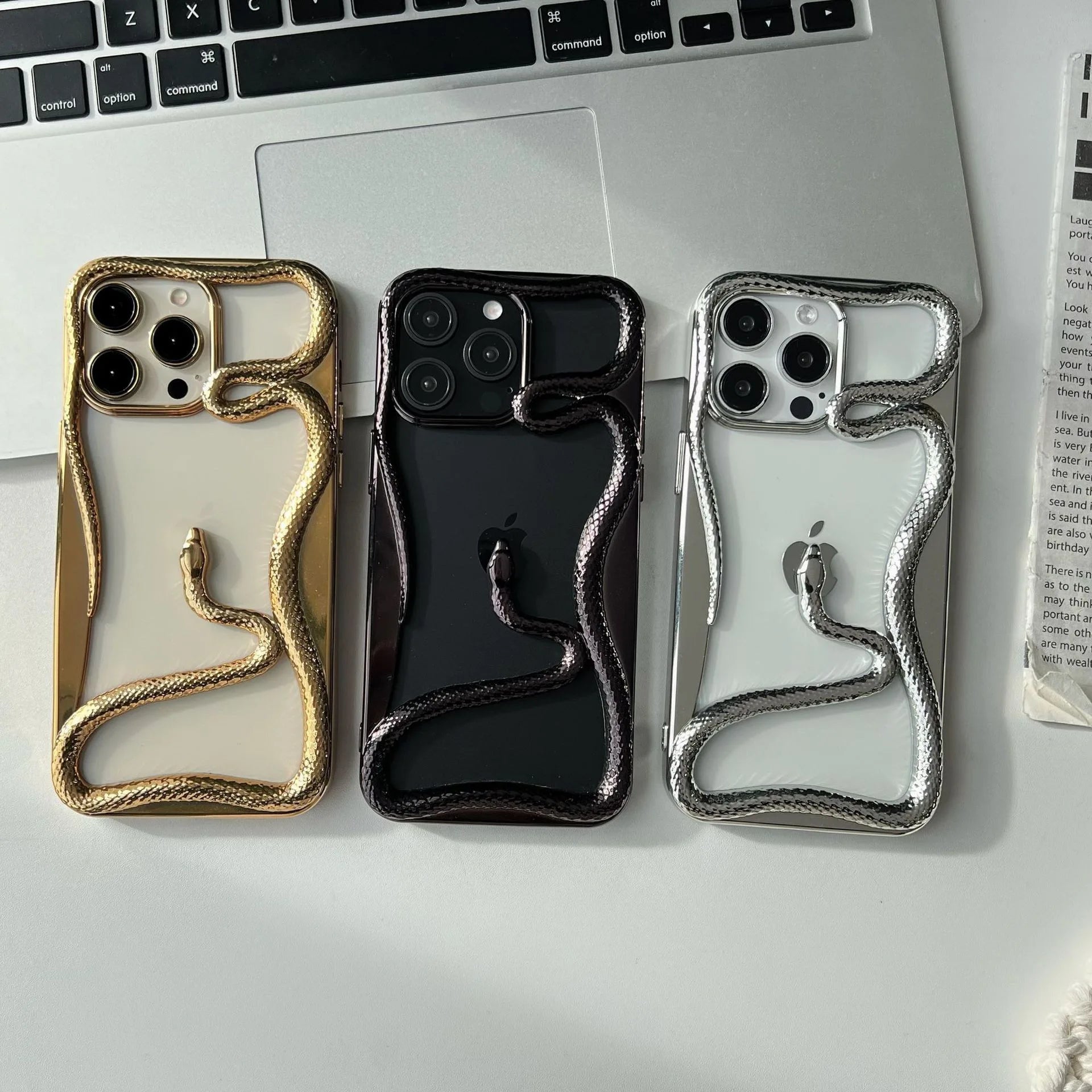 Cool 3D Snake Hollow Phone Case - Caseably