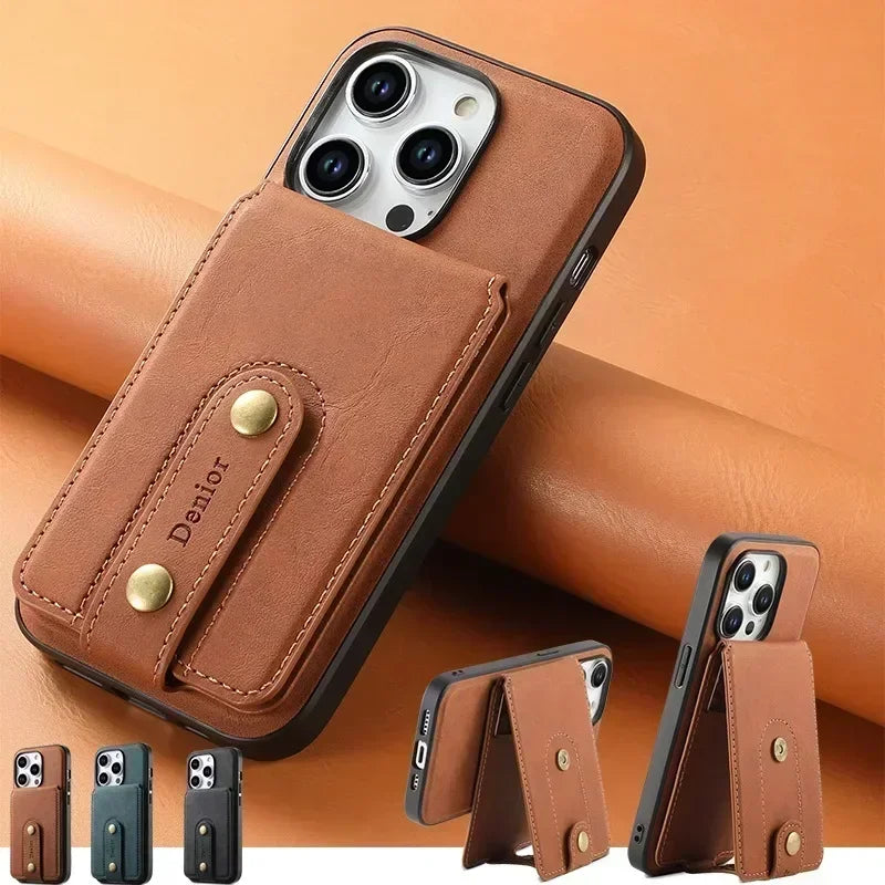 Luxury Retro Flip Wallet - Caseably