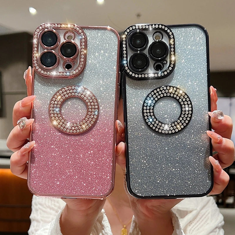 Electroplated Diamond Glitter Phone Case - Caseably