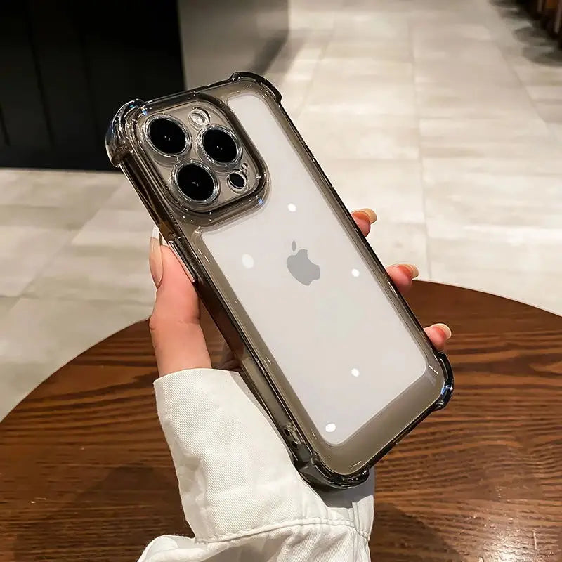 Transparent Silicone Armor Shockproof Case - Caseably